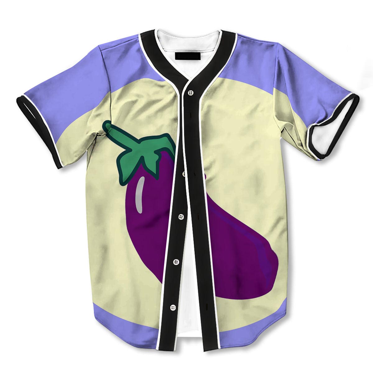 Eggplant 3d Print Full Size Baseball Jerseys