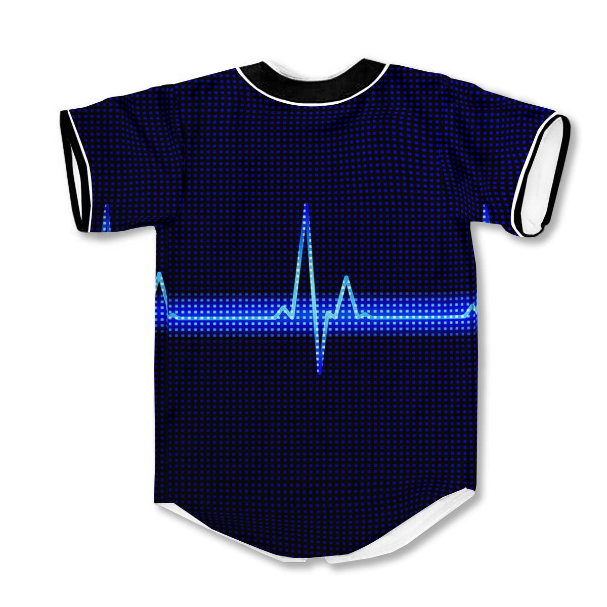 Electrocardiogram Heartbeat 3d Print Full Size Baseball Jerseys