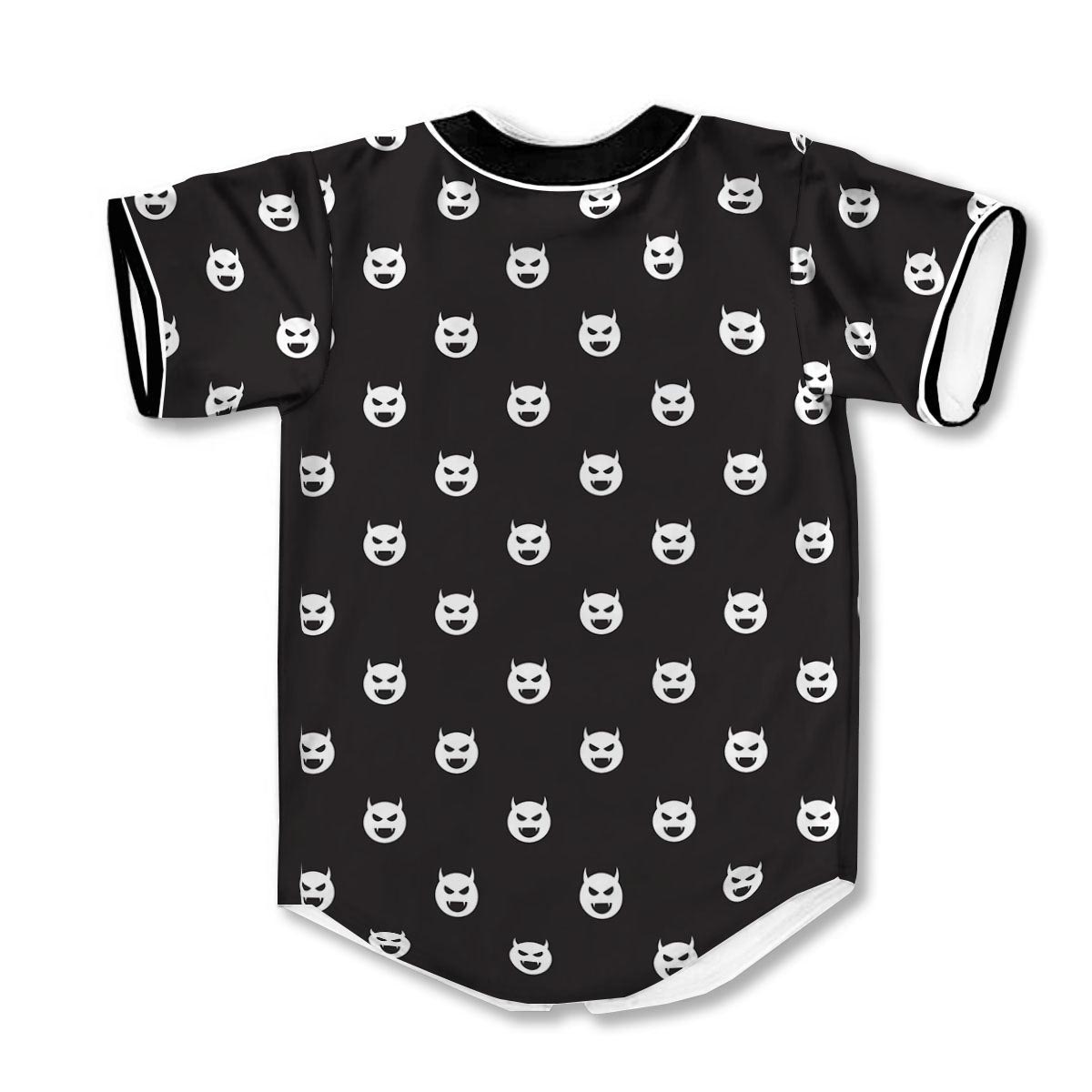 Emoji Devil 3d Print Full Size Pattern Baseball Jerseys