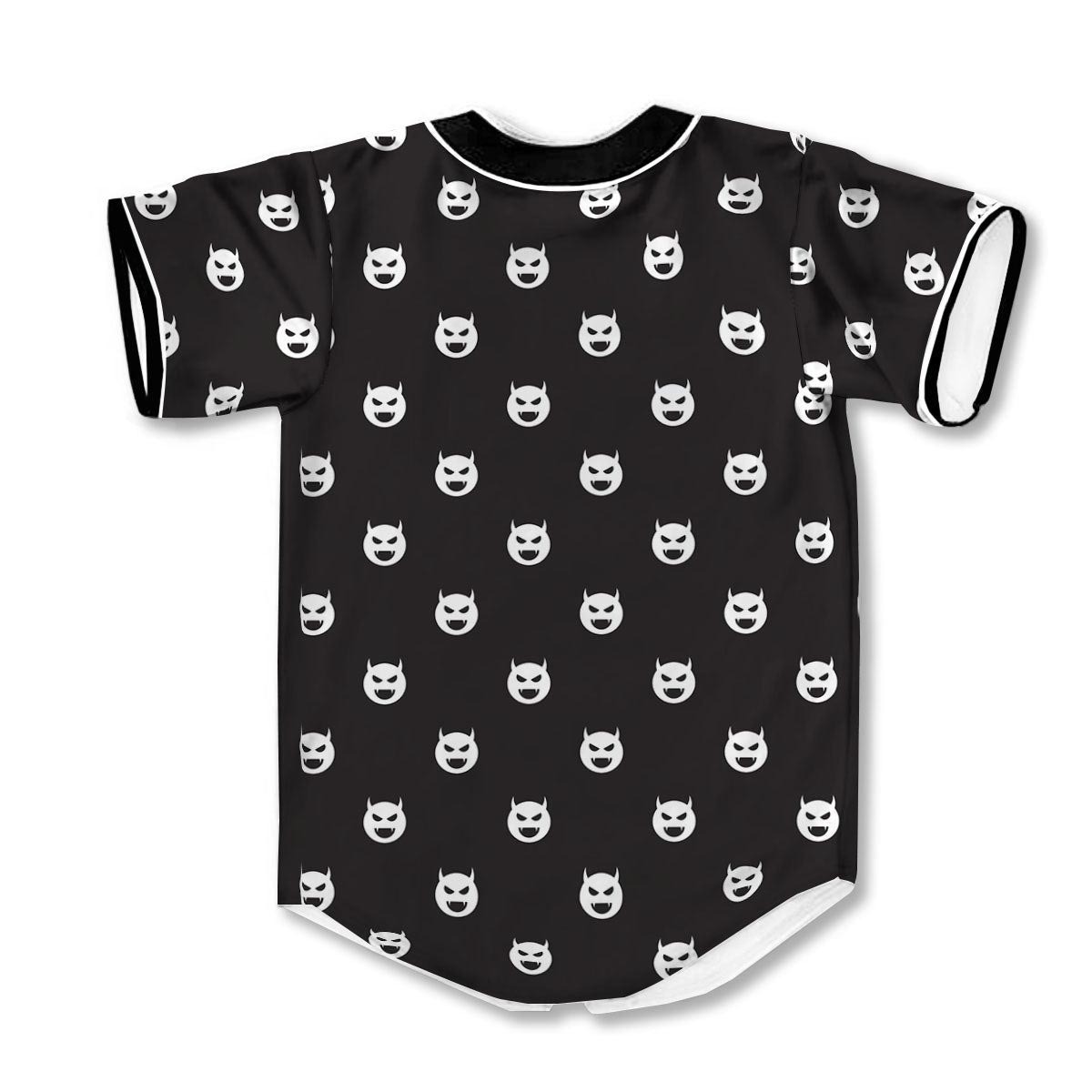 Emoji Devil 3d Print Full Size Pattern Baseball Jerseys