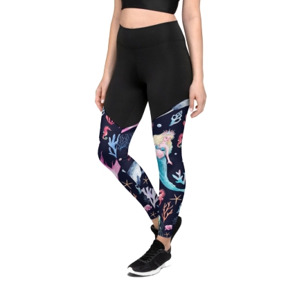 Enchanted Mermaids Women Compression Legging