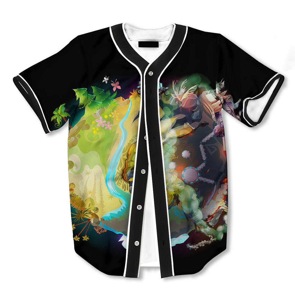 Environmental Destruction 3d Print Full Size Baseball Jerseys