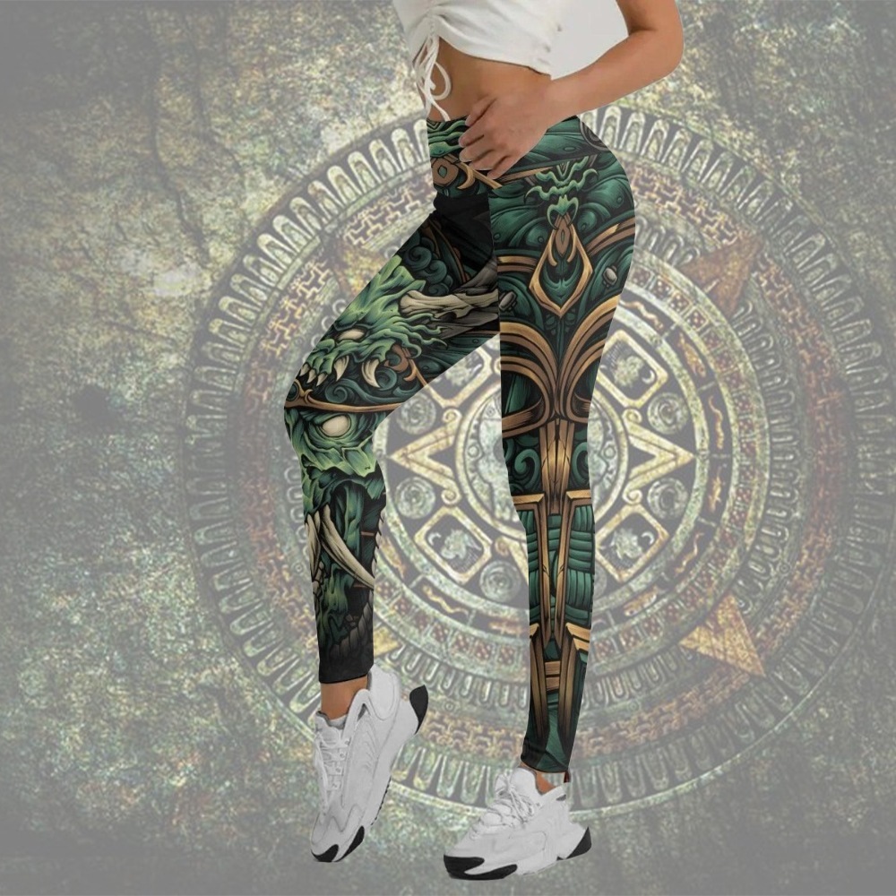 Evil Japanese Samurai Women Compression Legging