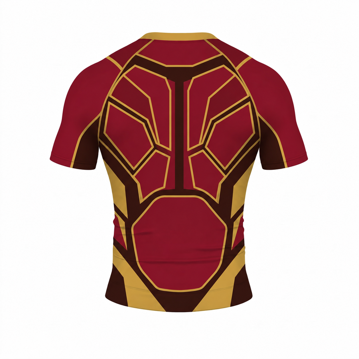 Juggernaut Cain Marko Villain Unstoppable Force Bulky Contours Red Short Sleeve Compression Shirt