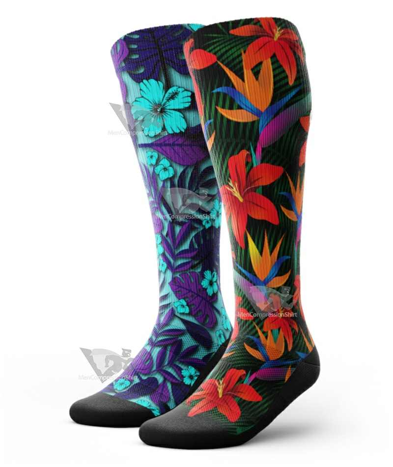 Exotic Knee High Compression Socks