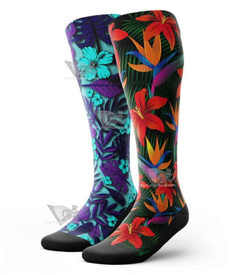 Exotic Knee High Compression Socks