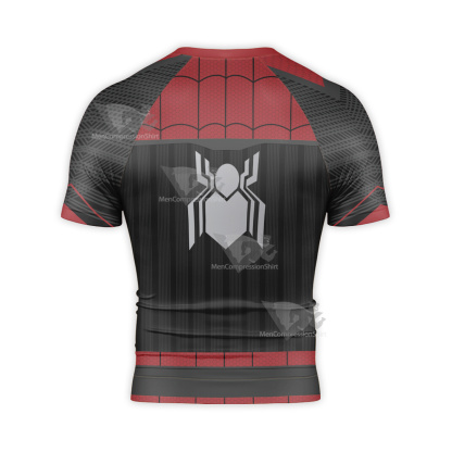 Far From Home Parker Red Suit Short Sleeve Compression Shirt