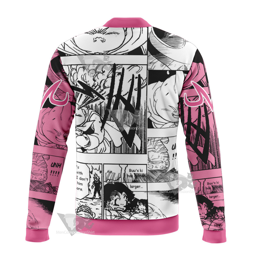 Fat Majin Buu Dragon Ball Pink Bomber Jacket