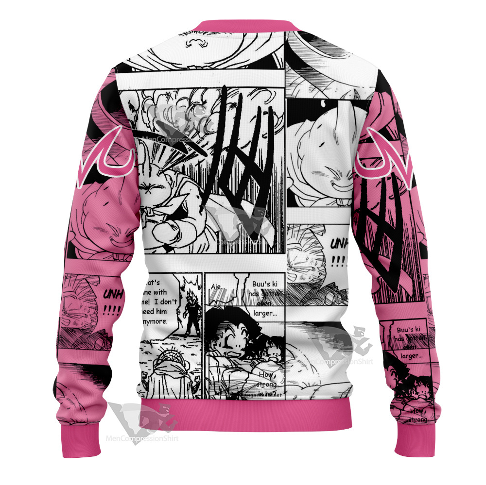 Fat Majin Buu Dragon Ball Pink Sweatshirt