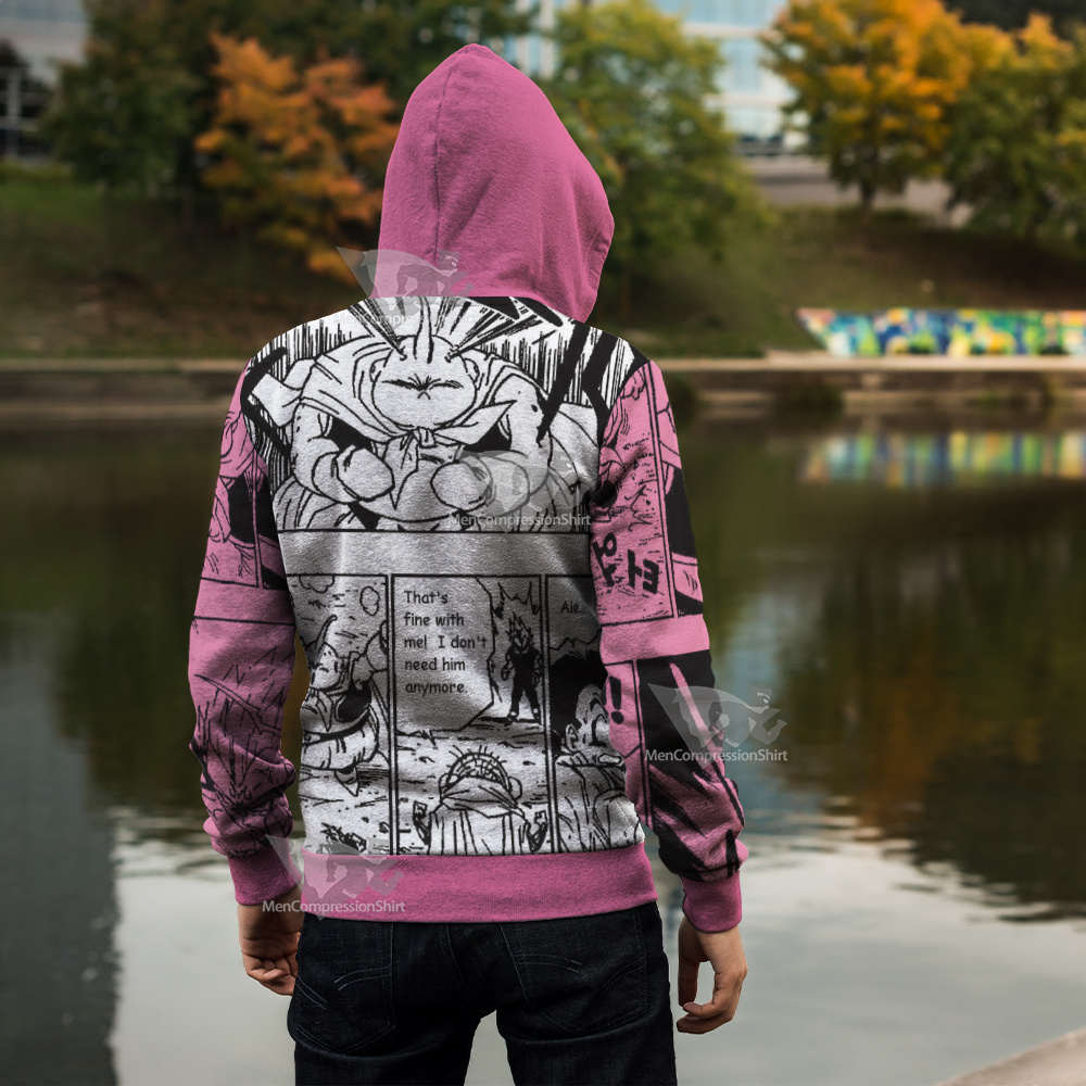 Fat Majin Buu Dragon Ball Zip Up Hoodie
