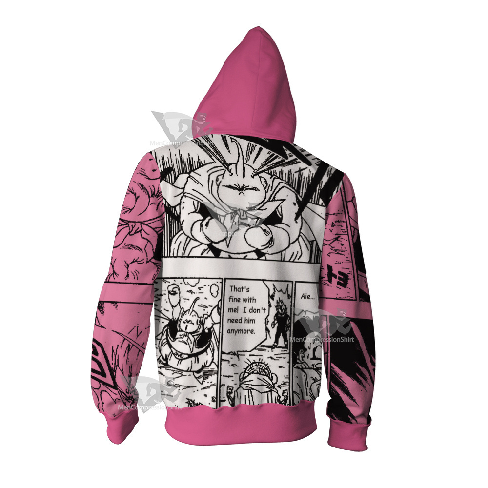 Fat Majin Buu Dragon Ball Zip Up Hoodie