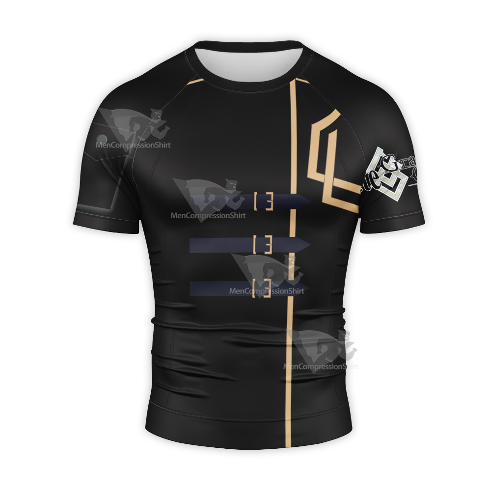 Fate Grand Order Gilgamesh Artificial Short Sleeve Compression Shirt