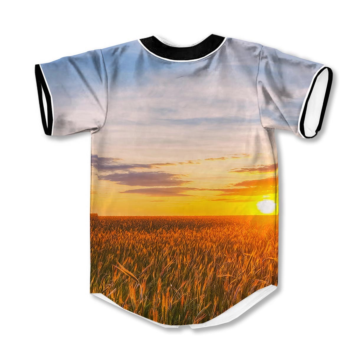 Field Sunrise 3d Print Full Size Baseball Jerseys