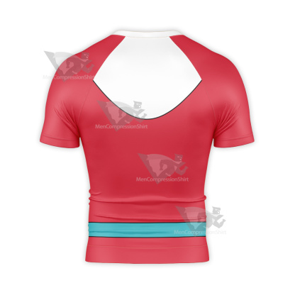 Final Space Gary Goodspeed White Red Cosplay Short Sleeve Compression Shirt