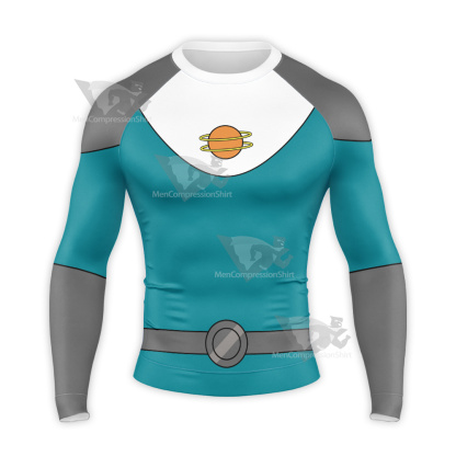 Final Space Quinn Ergon Blue Cosplay Long Sleeve Compression Shirt