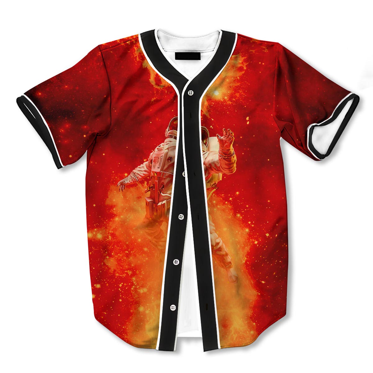 Fire Astronaut 3d Print Full Size Baseball Jerseys