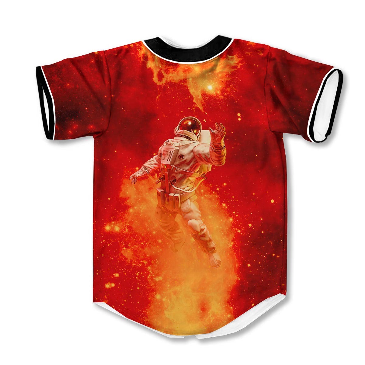 Fire Astronaut 3d Print Full Size Baseball Jerseys