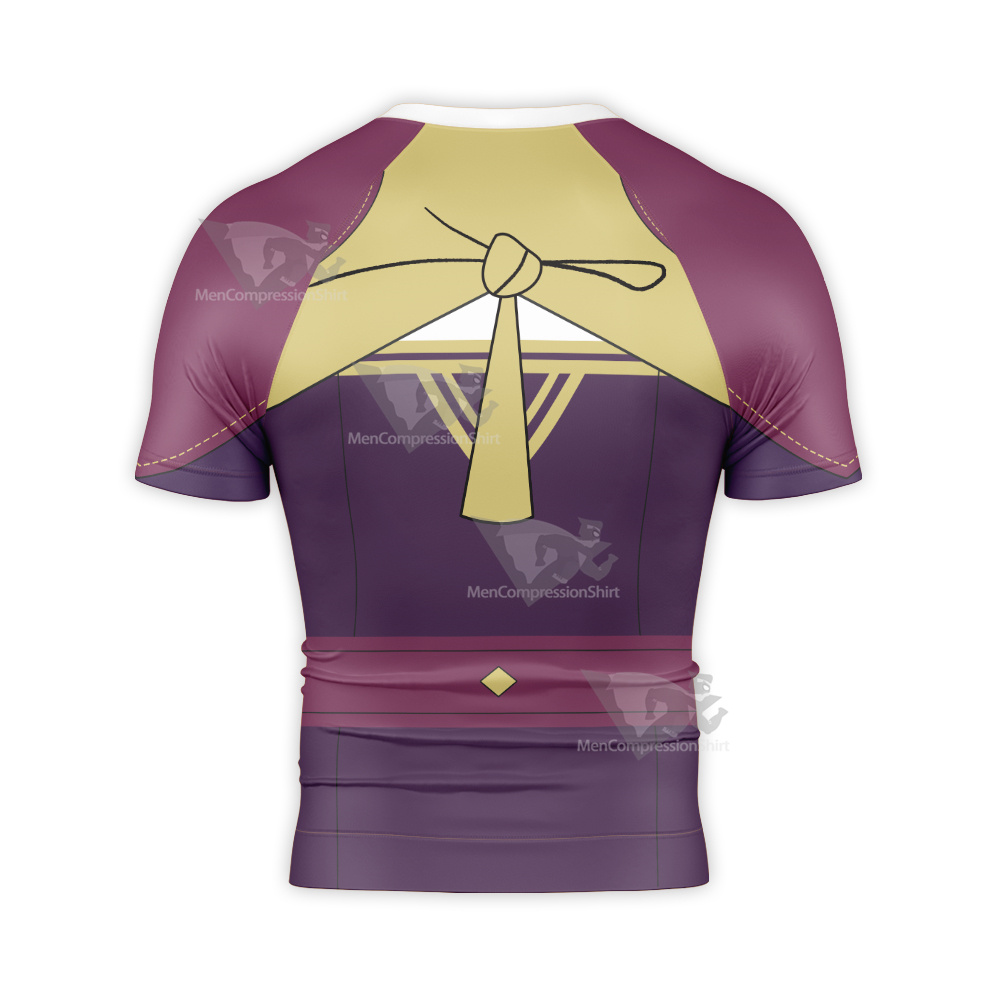 Fire Emblem Bernadetta Timeskip Purple Short Sleeve Compression Shirt