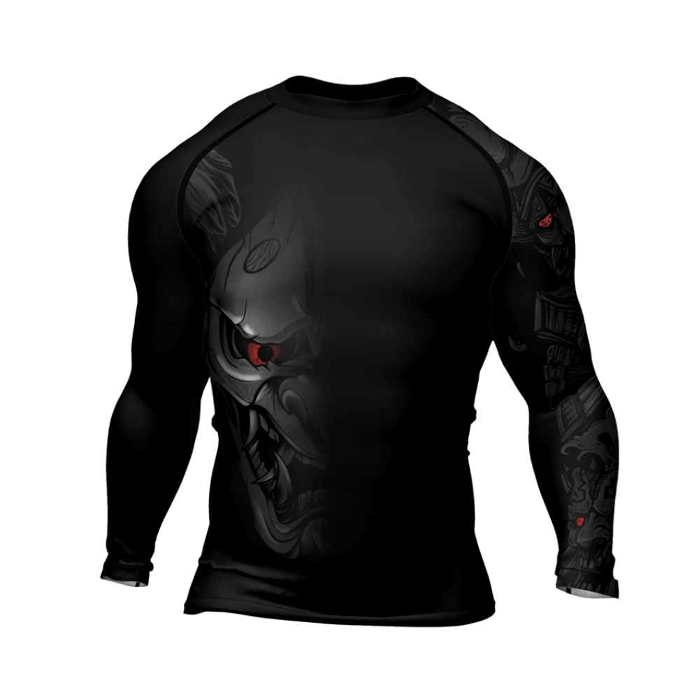 Fire Eye Oni Mens Long Sleeve Compression Shirt