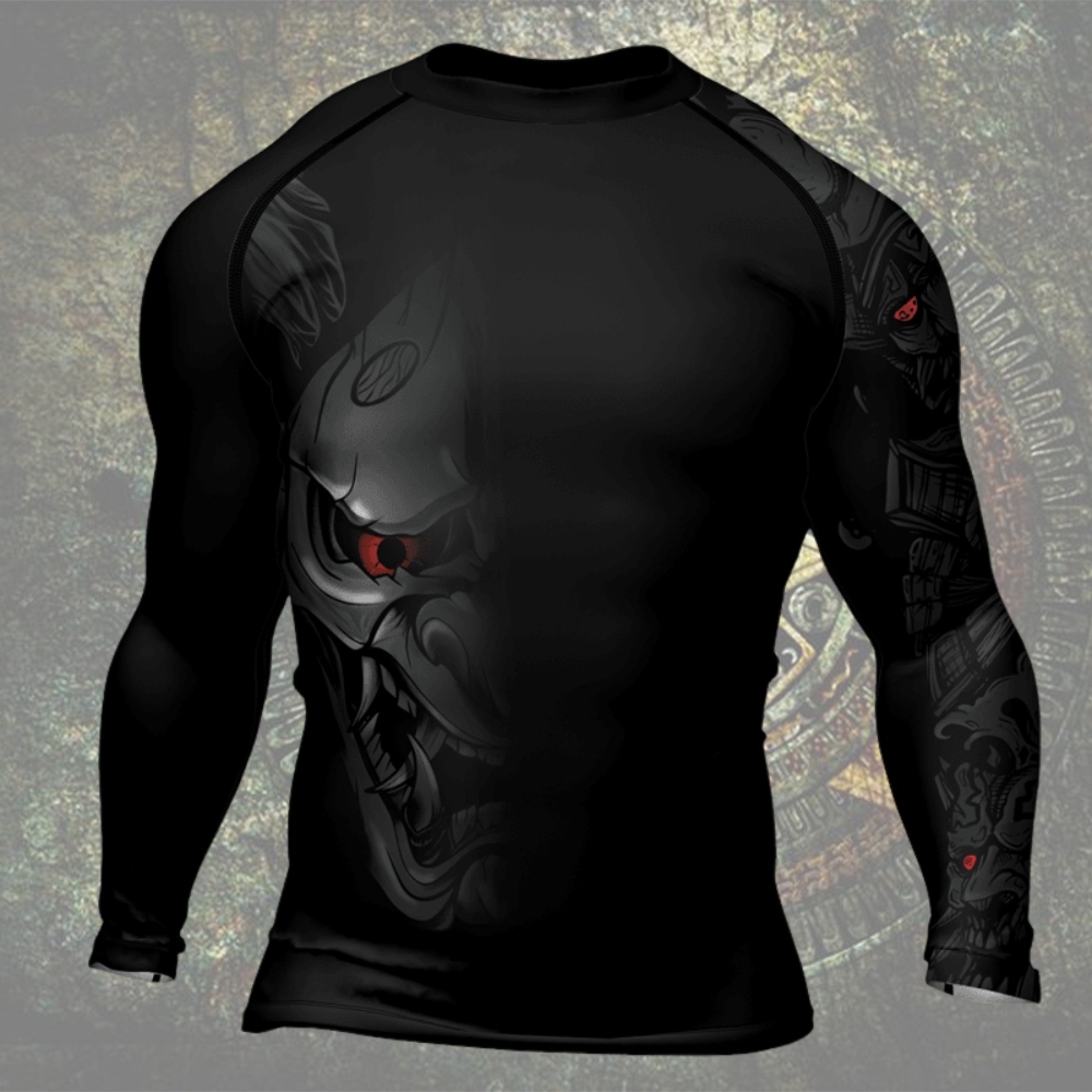 Fire Eye Oni Mens Long Sleeve Compression Shirt