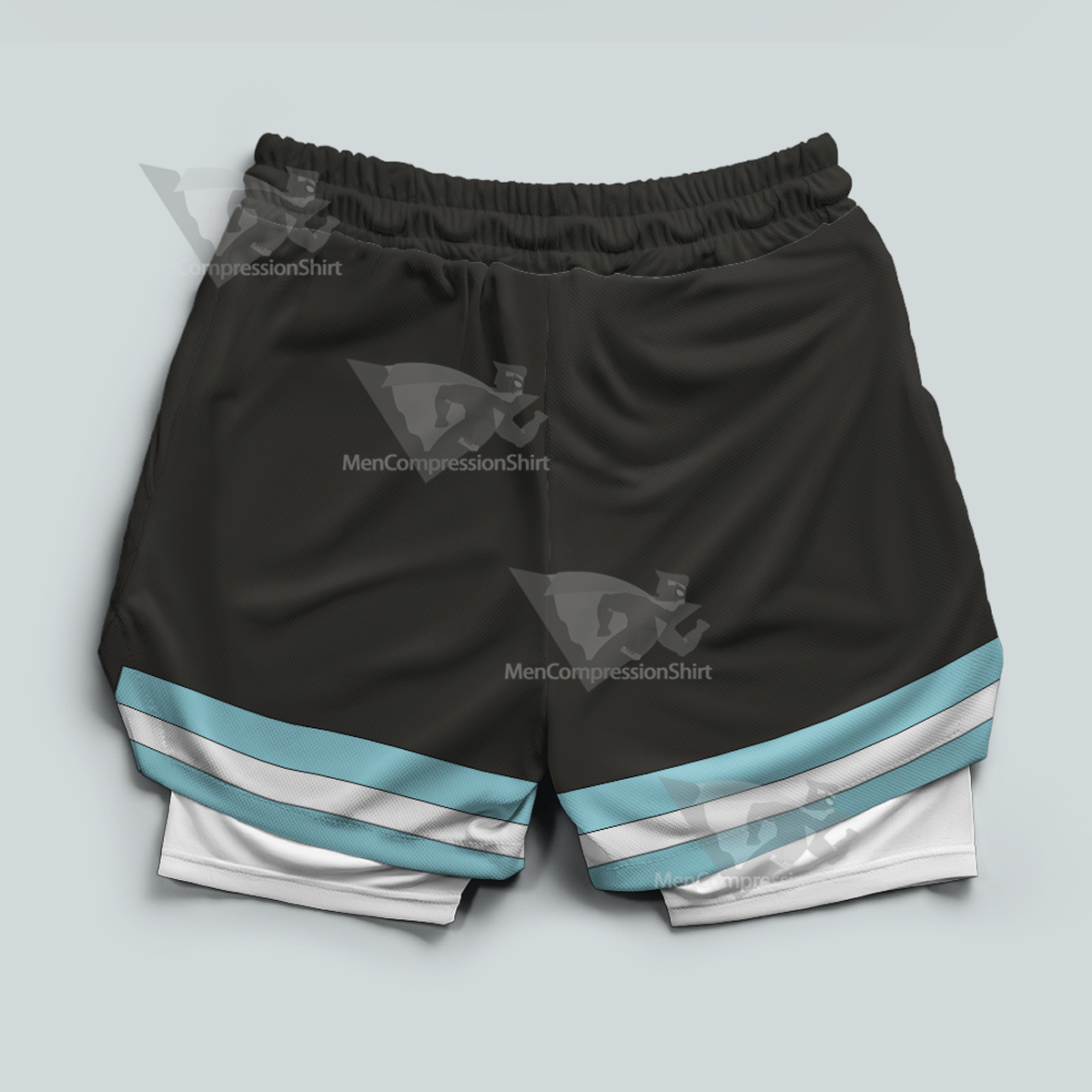 Fire Force Grey Men Compression Gym Short
