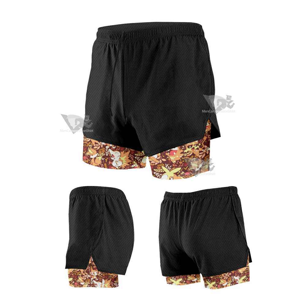 Fire Type Aloha Compression Shorts