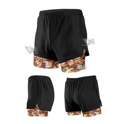 Fire Type Aloha Compression Shorts
