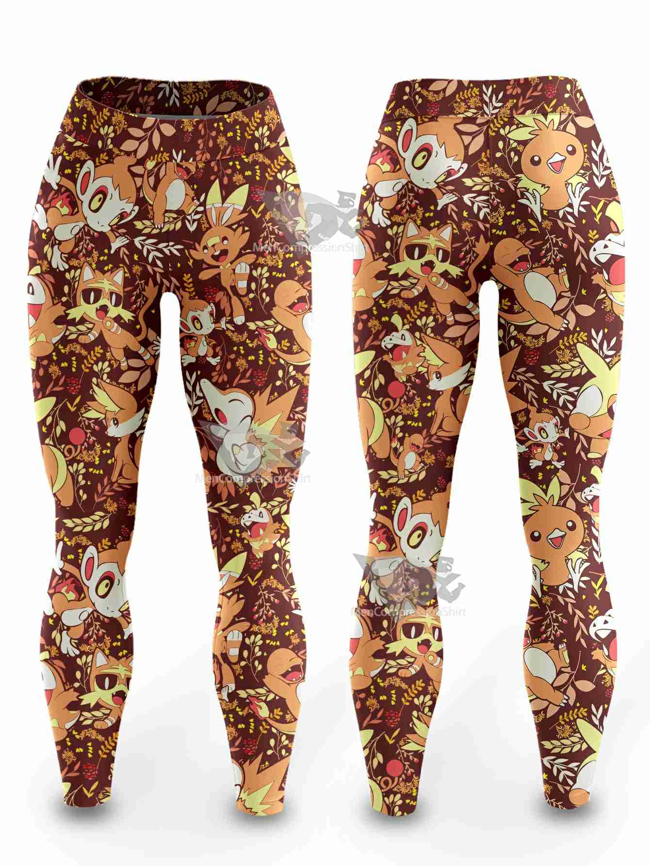 Fire Type Aloha Women Compression Leggings