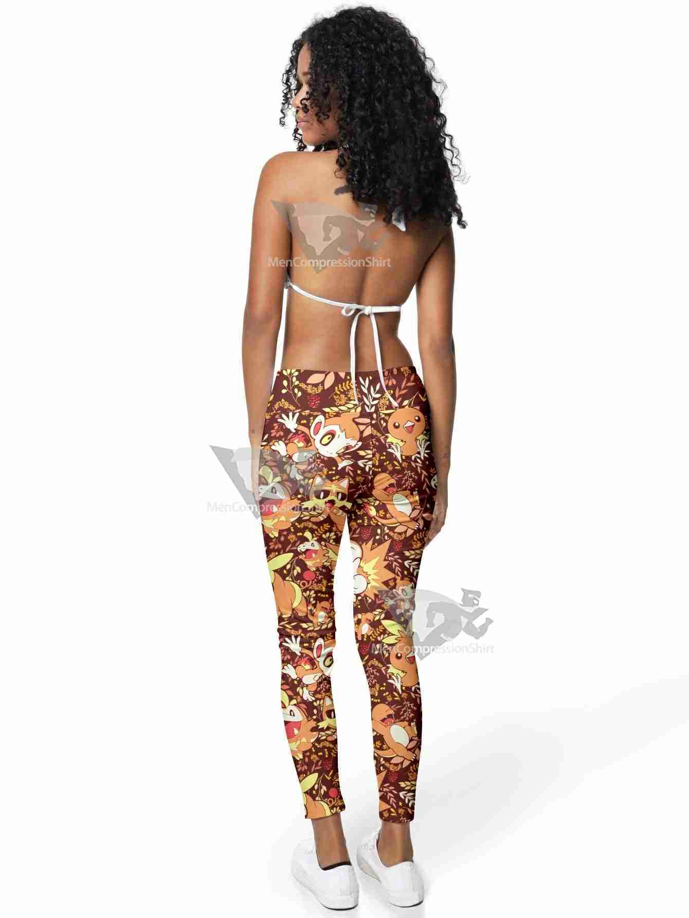Fire Type Aloha Women Compression Leggings