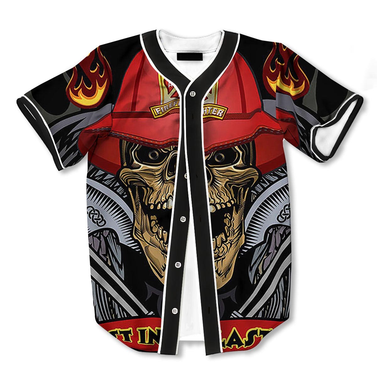 Firefighter Volunteer 3d Print Full Size Baseball Jerseys