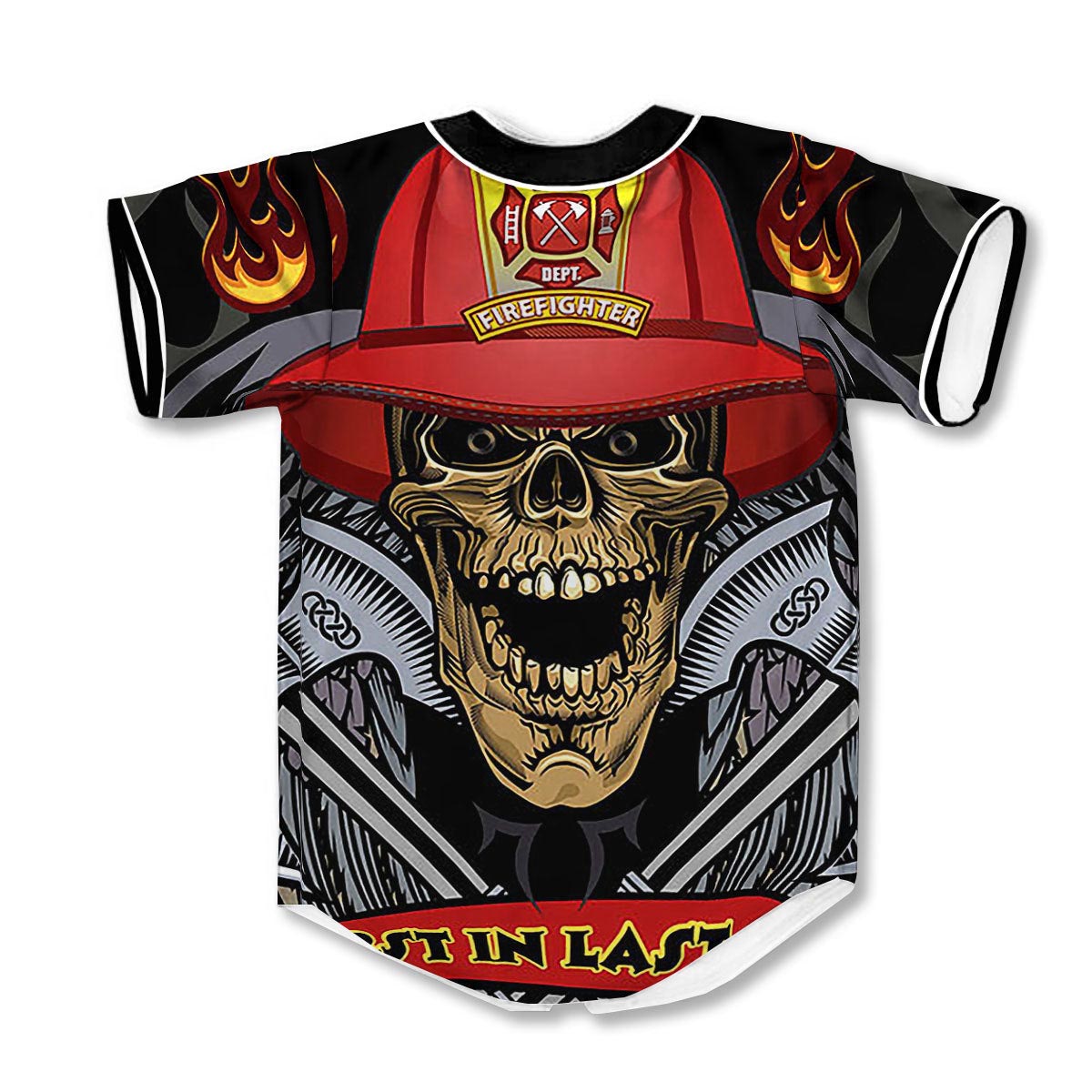 Firefighter Volunteer 3d Print Full Size Baseball Jerseys