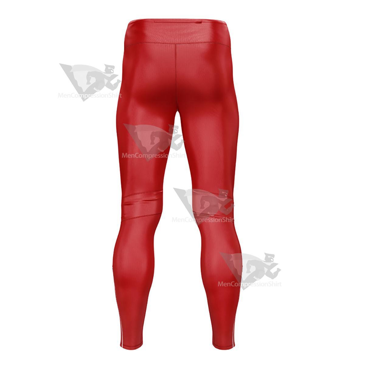 Dc Firestorm Red And Yellow Mens Compression Legging