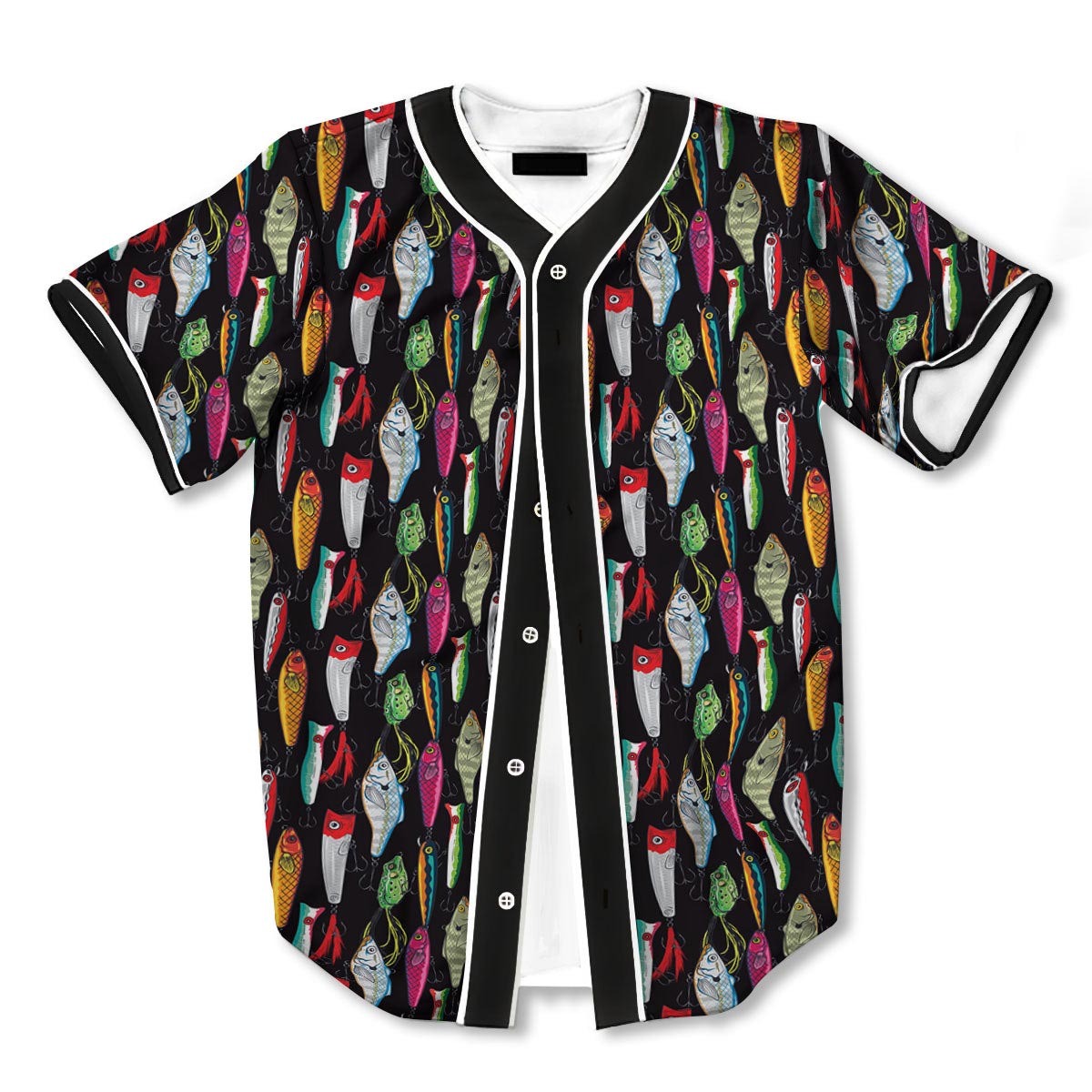 Fishing 3d Print Full Size Pattern Baseball Jerseys