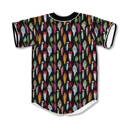 Fishing 3d Print Full Size Pattern Baseball Jerseys