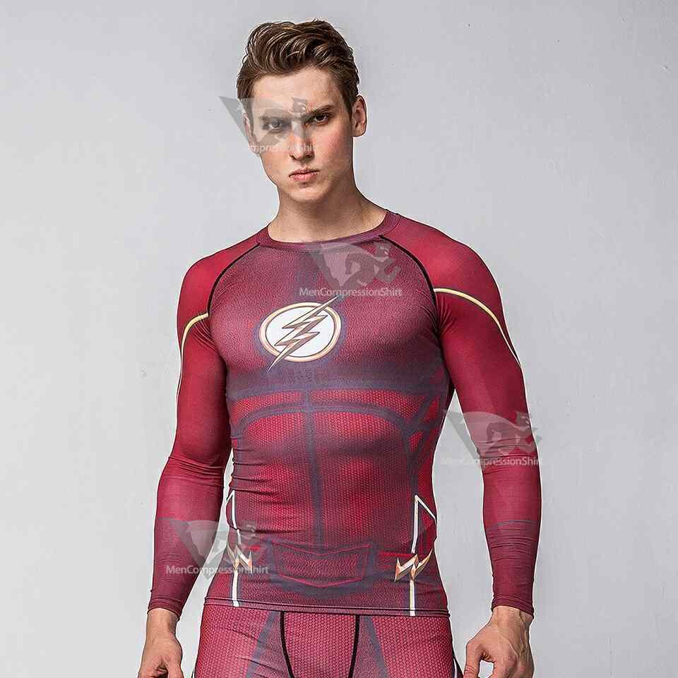 Flash men Compression Shirt Set