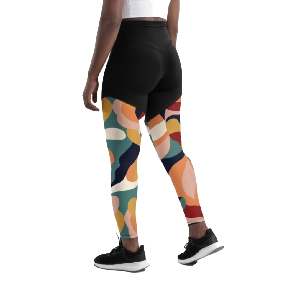 Floral Abstract Women Compression Legging