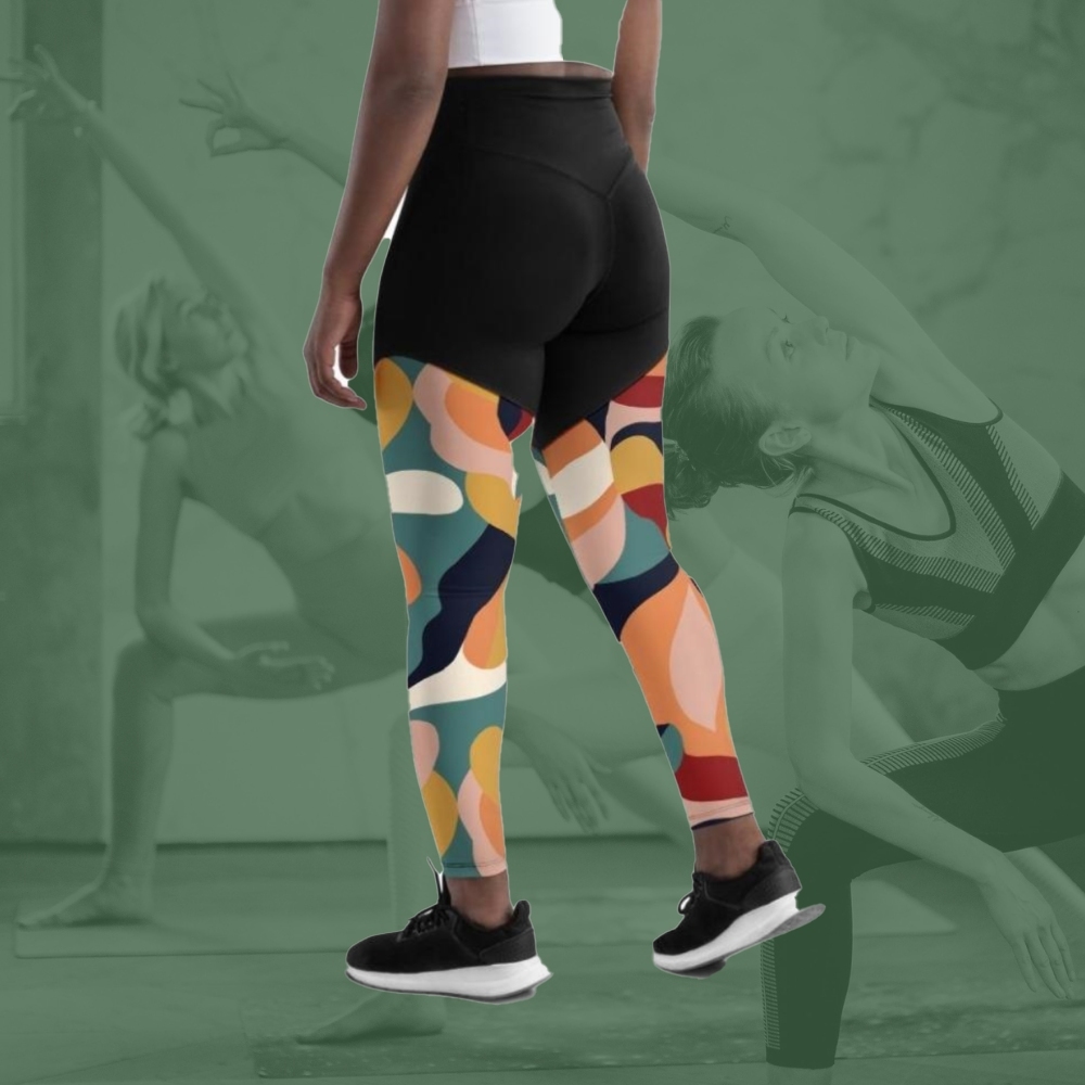 Floral Abstract Women Compression Legging