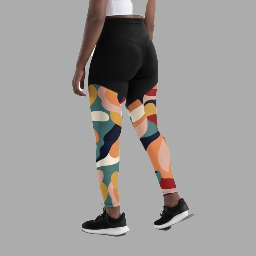 Floral Abstract Women Compression Legging
