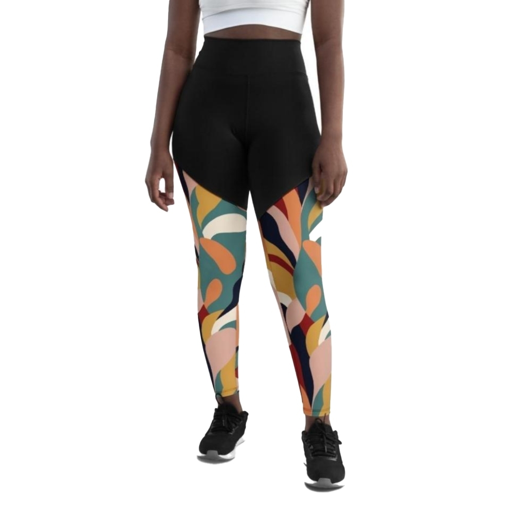 Floral Abstract Women Compression Legging