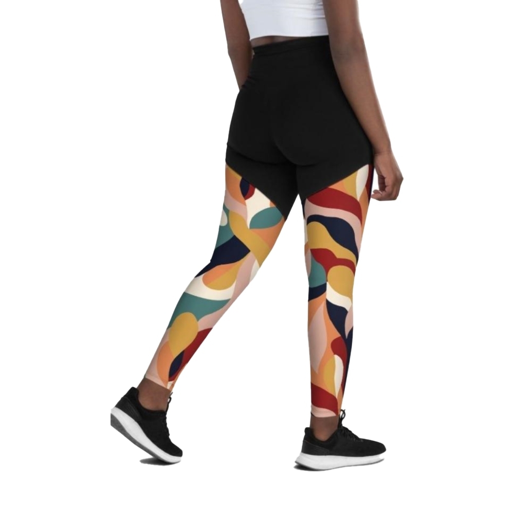 Floral Abstract Women Compression Legging