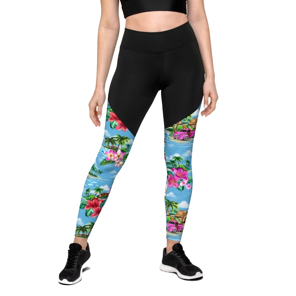 Floral Island Women Compression Legging