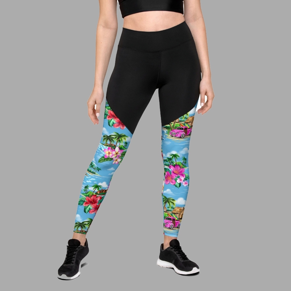 Floral Island Women Compression Legging