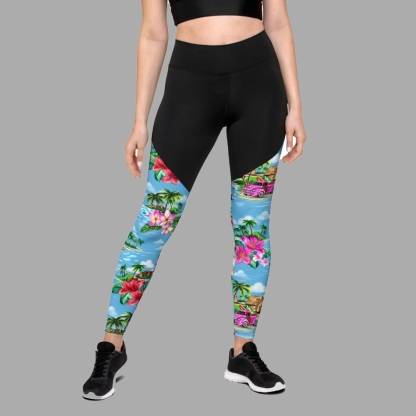 Floral Island Women Compression Legging
