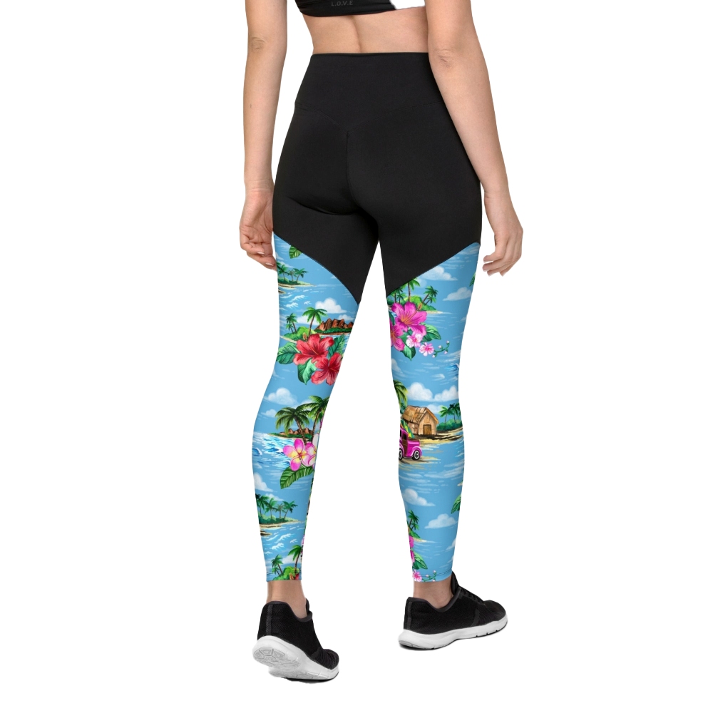 Floral Island Women Compression Legging