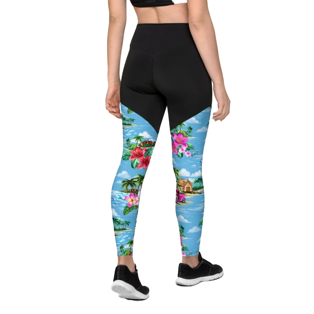 Floral Island Women Compression Legging