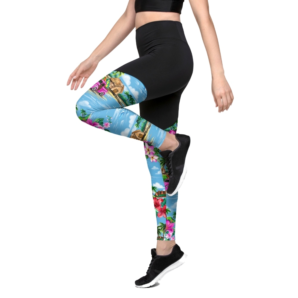 Floral Island Women Compression Legging