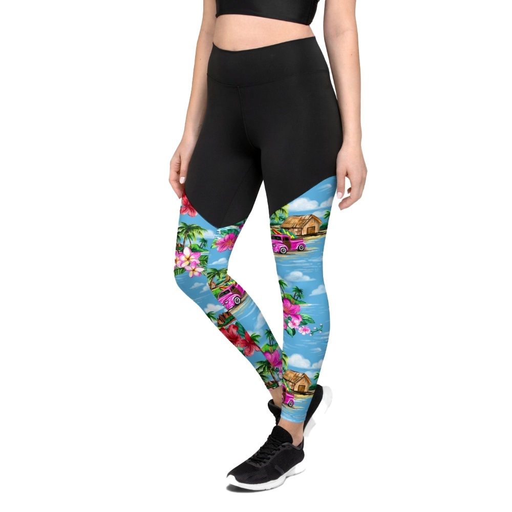 Floral Island Women Compression Legging