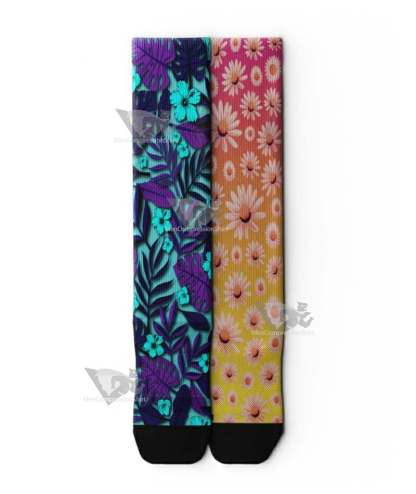 Floral Knee High Compression Socks 2-Pack