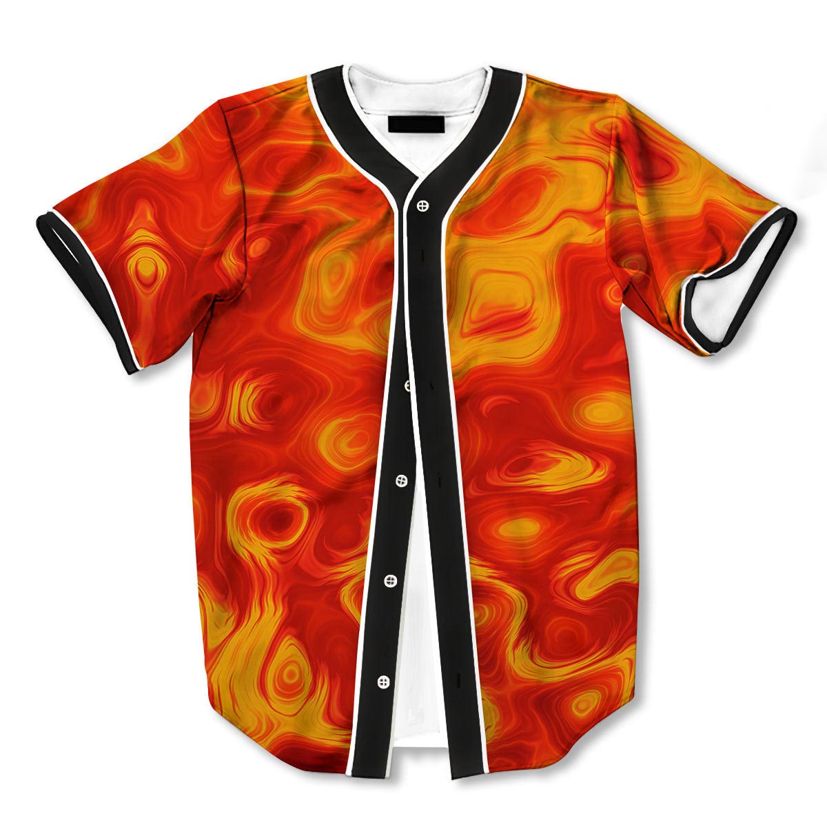 Flow Lava 3d Print Full Size Baseball Jerseys