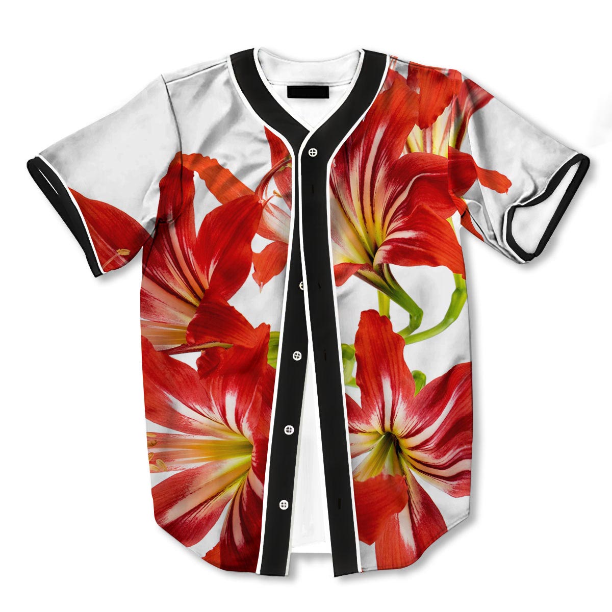 Flower Amaryllis 3d Print Full Size Baseball Jerseys